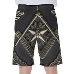 Freemasonry Medal Print Men's Beach Shorts