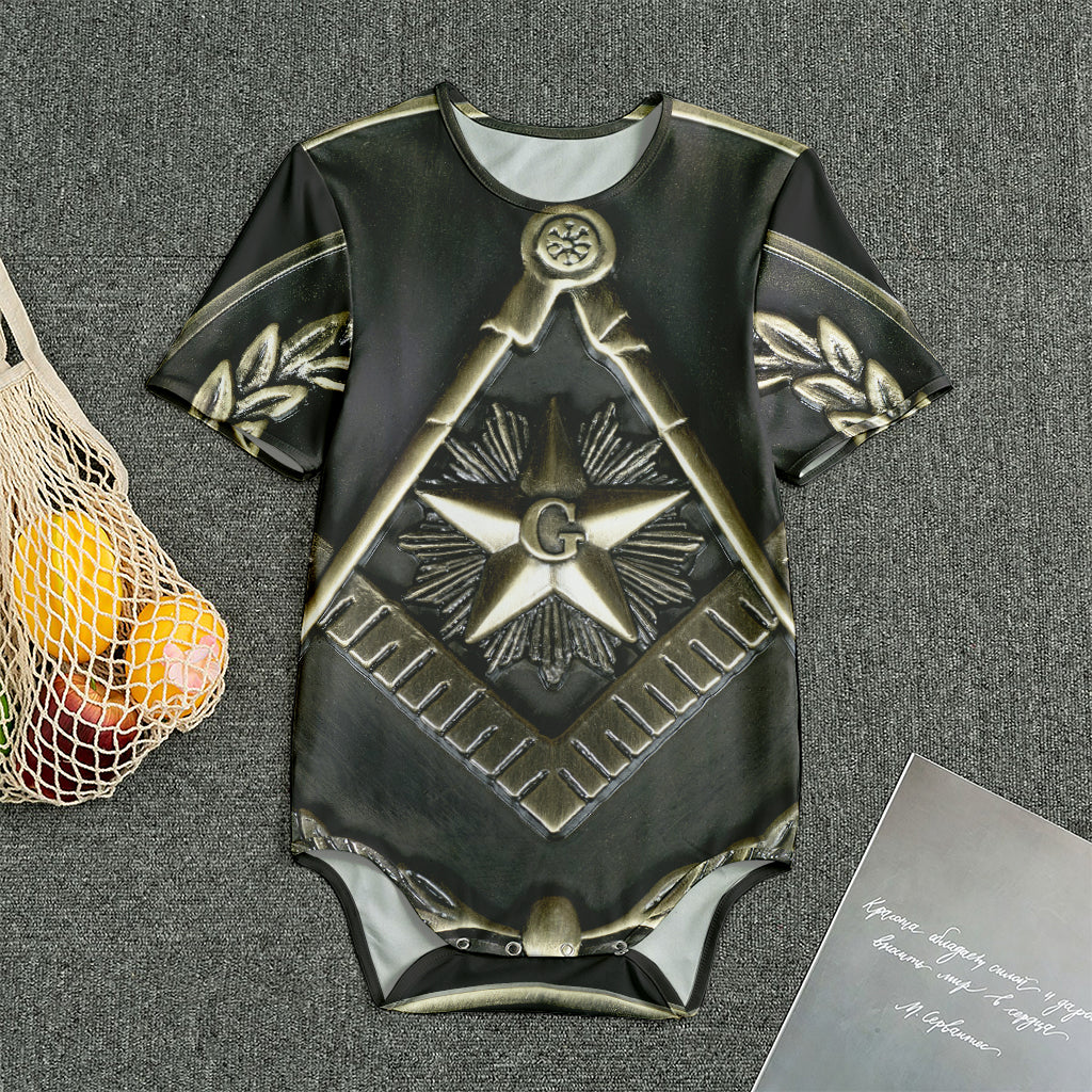 Freemasonry Medal Print Men's Bodysuit