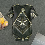 Freemasonry Medal Print Men's Bodysuit