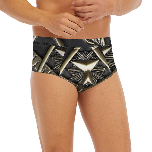 Freemasonry Medal Print Men's Briefs