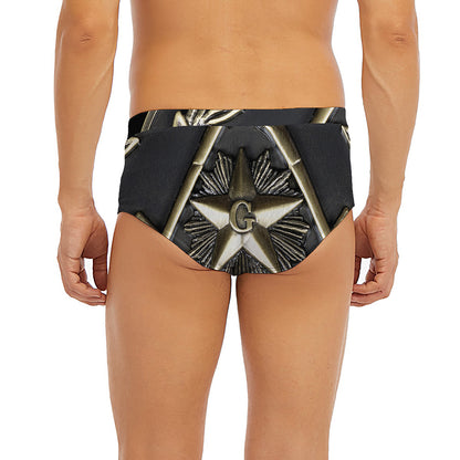 Freemasonry Medal Print Men's Briefs