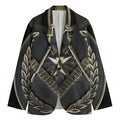 Freemasonry Medal Print Men's Cotton Blazer
