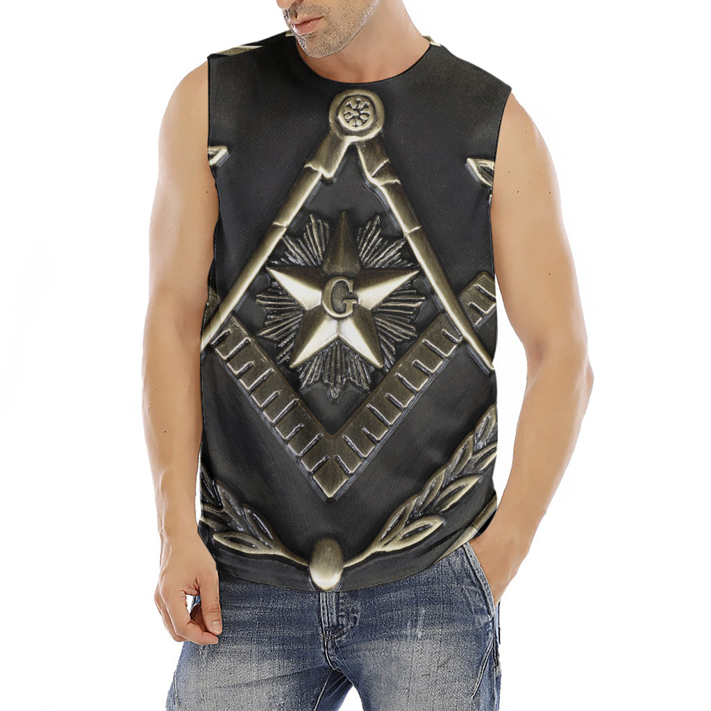 Freemasonry Medal Print Men's Fitness Tank Top