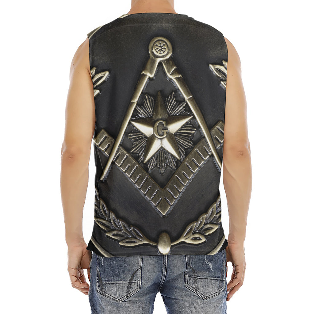Freemasonry Medal Print Men's Fitness Tank Top