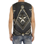 Freemasonry Medal Print Men's Fitness Tank Top