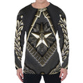 Freemasonry Medal Print Men's Long Sleeve T-Shirt