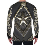 Freemasonry Medal Print Men's Long Sleeve T-Shirt