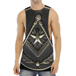 Freemasonry Medal Print Men's Muscle Tank Top