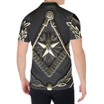 Freemasonry Medal Print Men's Shirt