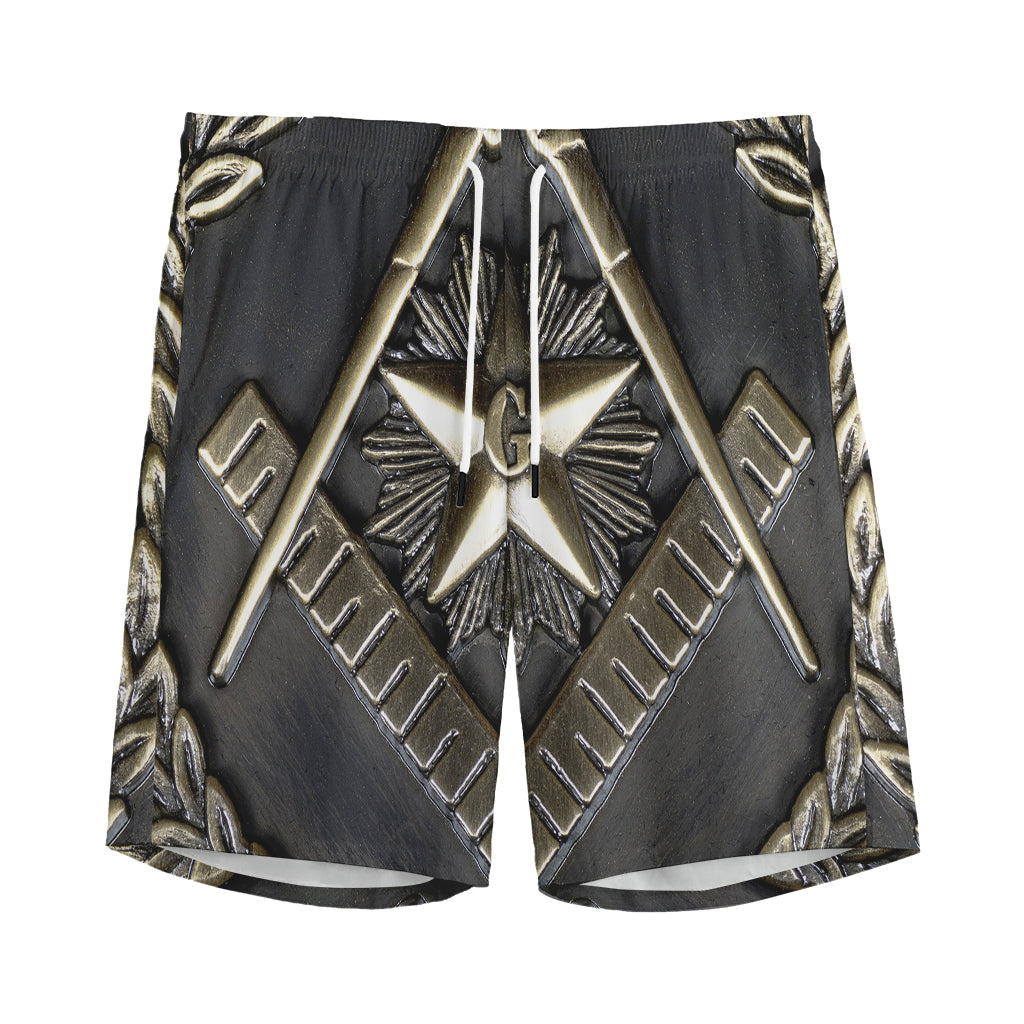 Freemasonry Medal Print Men's Sports Shorts