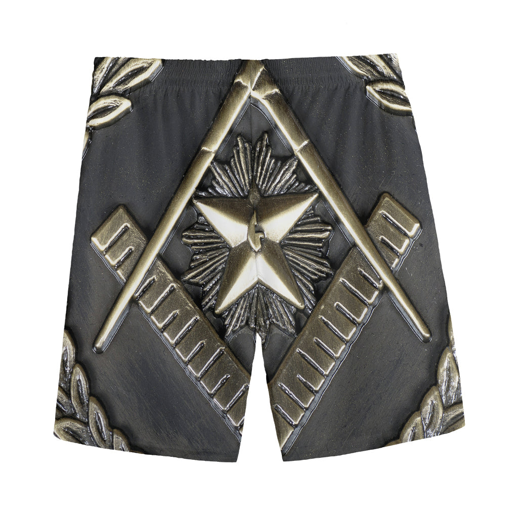 Freemasonry Medal Print Men's Sports Shorts