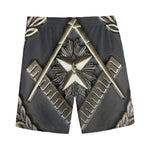 Freemasonry Medal Print Men's Sports Shorts