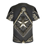 Freemasonry Medal Print Men's Sports T-Shirt