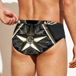 Freemasonry Medal Print Men's Swim Briefs