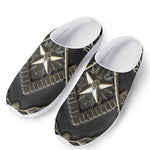 Freemasonry Medal Print Mesh Casual Shoes
