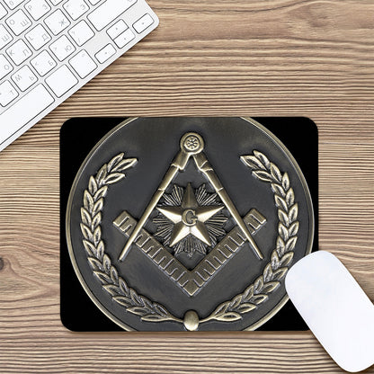 Freemasonry Medal Print Mouse Pad