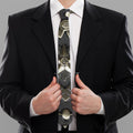 Freemasonry Medal Print Necktie