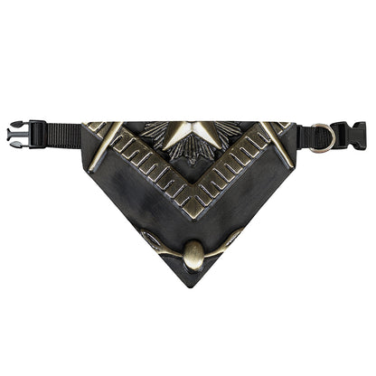 Freemasonry Medal Print Over The Collar Dog Bandana