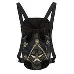 Freemasonry Medal Print Pet Carrier Backpack