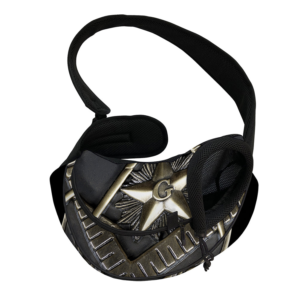 Freemasonry Medal Print Pet Sling Carrier