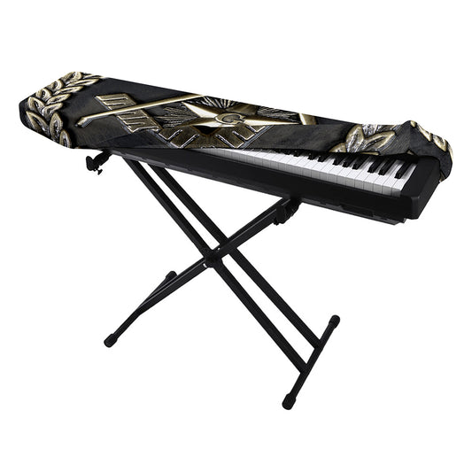 Freemasonry Medal Print Piano Keyboard Cover