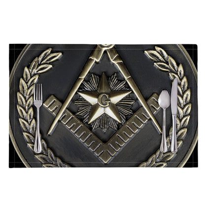 Freemasonry Medal Print Placemat