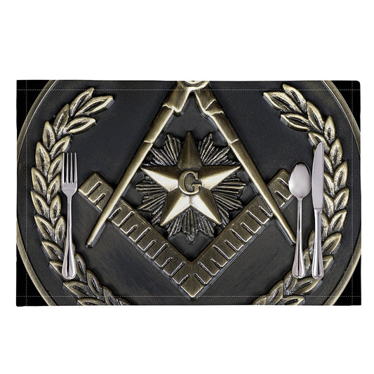 Freemasonry Medal Print Placemat