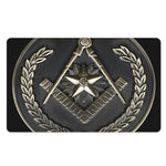 Freemasonry Medal Print Polyester Doormat