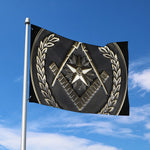 Freemasonry Medal Print Polyester Flag