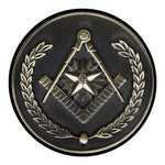 Freemasonry Medal Print Round Blanket
