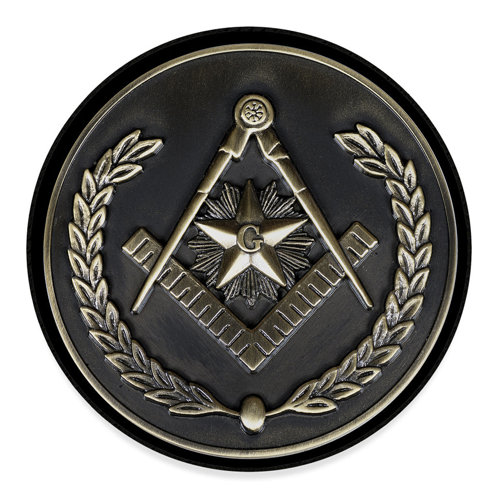 Freemasonry Medal Print Round Floor Mat