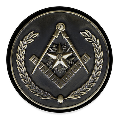Freemasonry Medal Print Round Floor Mat