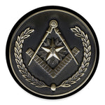 Freemasonry Medal Print Round Floor Mat