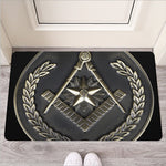 Freemasonry Medal Print Rubber Doormat