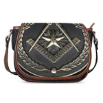 Freemasonry Medal Print Saddle Bag