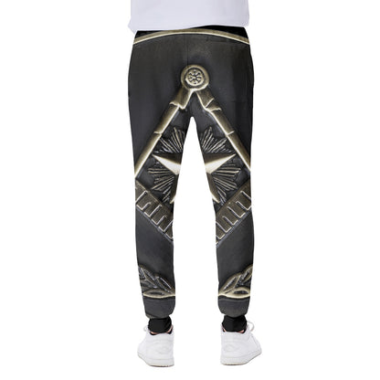 Freemasonry Medal Print Scuba Joggers