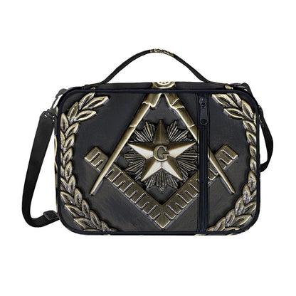 Freemasonry Medal Print Shoulder Strap Bible Bag