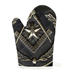 Freemasonry Medal Print Single Oven Mitt