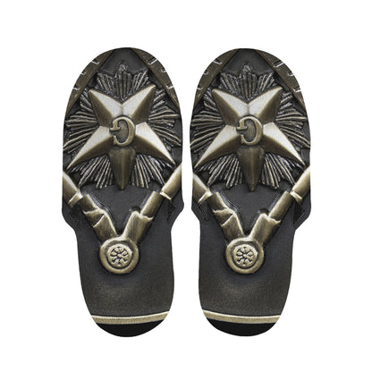 Freemasonry Medal Print Slippers