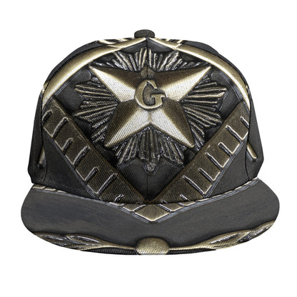Freemasonry Medal Print Snapback Cap