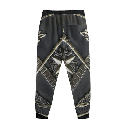 Freemasonry Medal Print Sweatpants