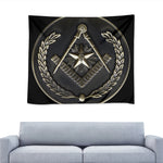 Freemasonry Medal Print Tapestry