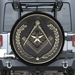 Freemasonry Medal Print Tire Cover