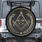 Freemasonry Medal Print Tire Cover With Camera Hole