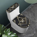 Freemasonry Medal Print Toilet Lid And Tank Cover Set