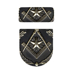 Freemasonry Medal Print Toilet Lid And Tank Cover Set
