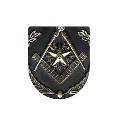 Freemasonry Medal Print Toilet Lid Cover