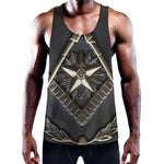 Freemasonry Medal Print Training Tank Top