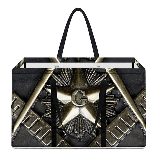 Freemasonry Medal Print Utility Tote Bag