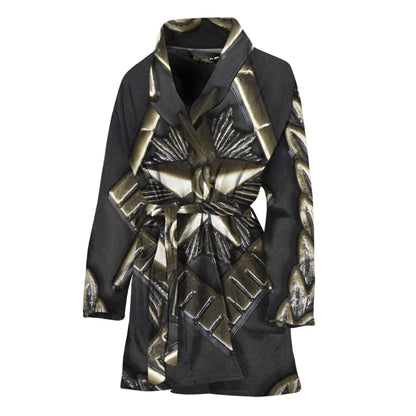 Freemasonry Medal Print Women's Bathrobe